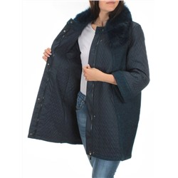 A16002 DK. BLUE Пальто зимнее женское облегченное (120 гр. холлофайбера)