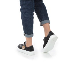 05-SD12-3D BLACK Кроссовки женские (натуральная кожа)