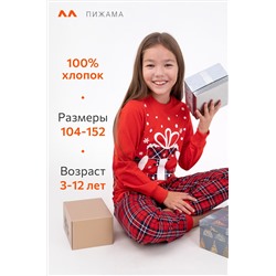 Детская новогодняя пижама Happyfox