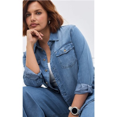 Рубашка P512-1117 m.blue