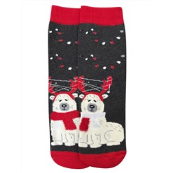 Носки НГ р.35-40 "New Year's magic" Медведь