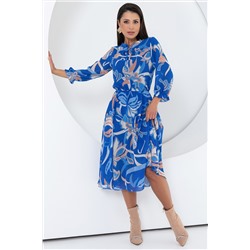 Платье шифоновое с принтом