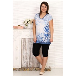 207 Костюм  "сакура голубая"