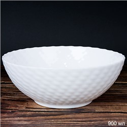 Тарелка глубокая суповая 900 мл 175 мм фактурная / WVW70Q (WHITE) /уп 6/48/