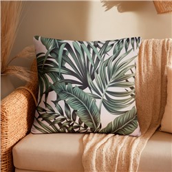 Наволочка декоративная «Этель. Тропики», 40×40 см, велюр