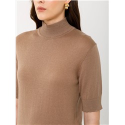 Водолазка вязаная с коротким рукавом