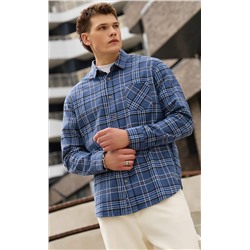Рубашка F521-0460 grey