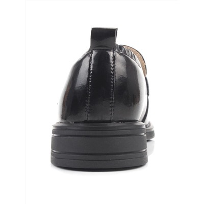 03-PDEB102-3 BLACK Лоферы женские (натуральная кожа)