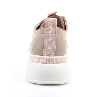 03-M27-24 BEIGE Полуботинки женские (натуральная кожа)