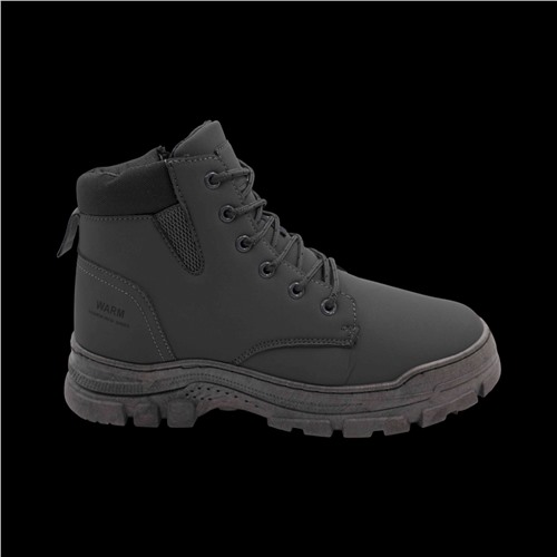 Ботинки на меху Н961-2 серые Размер 43