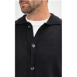 Кардиган мужской однотонный F310-0513 чёрный