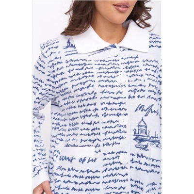 Жакет Д 3307/бело-джинсовый