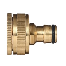 Штуцер, внутренняя резьба 3/4"–1", быстросъёмное соединение, латунь, Greengo