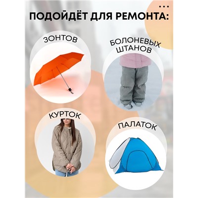 Набор заплаток для верхней одежды, клеевые, лист 10 × 18 см, 10 шт, цвет синий
