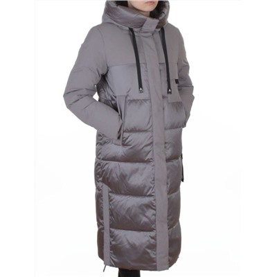 A81 GRAY Пальто зимнее женское (200 гр. холлофайбер)