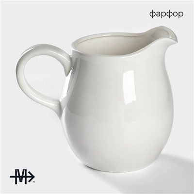 Кувшин для воды Magistro «Бланш», 1.6 л, 15×18 см, фарфор, белый