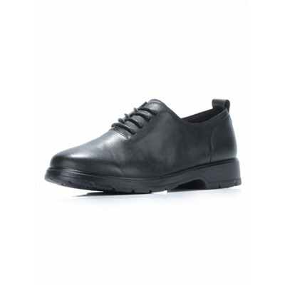 03-5076 BLACK Полуботинки женские (натуральная кожа)