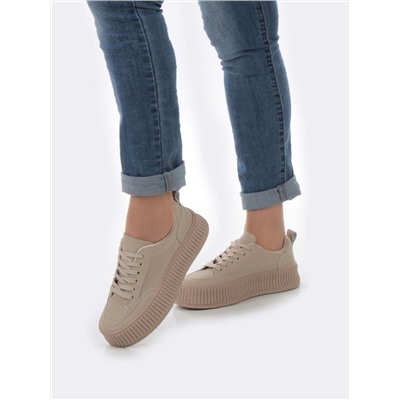 05-P8201-2 DK. BEIGE Кроссовки женские (натуральная кожа)