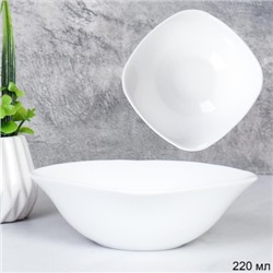Салатник квадратный 250 мл 120 мм белый / KWDR50 (white ) /уп 6/72/