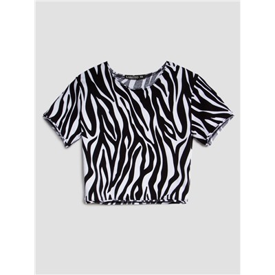 Футболка с коротким рукавом, Zebra Black/White