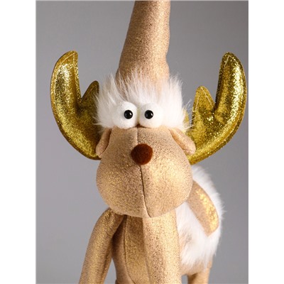 Интерьерная кукла текстильная «Лось - золотые рога», 22×12×48 см