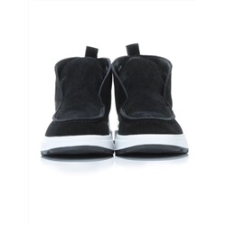 01-5280-5 BLACK Ботинки демисезонные женские (натуральная замша, байка)