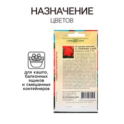 Семена Пеларгония "Горизонт алый", ц/п,  F1, 4 шт.