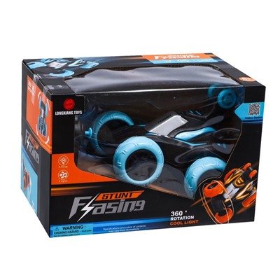 УЦЕНКА Машина-перевёртыш радиоуправляемая «Трюкач», свет, работает от аккумулятора, цвет МИКС