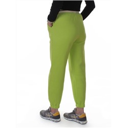 2615 LT. GREEN Брюки утепленные спортивные женские (85% хлопок, 10% полиэстер, 5% спандекс)