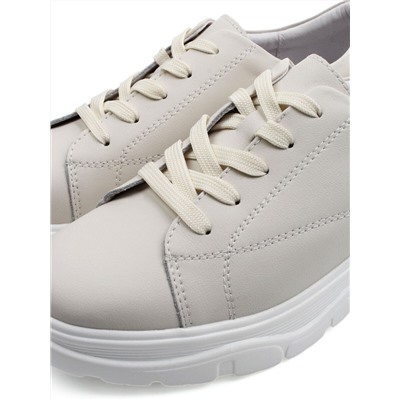 03-YD138-2 LT. BEIGE Полуботинки спортивные женские (натуральная кожа)