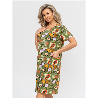 924 Халат "Тропики/хаки"