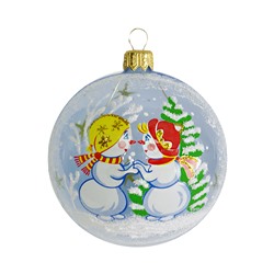 Елочный шар Снеговички С1755