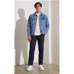 Куртка джинс P011-1336 middle blue