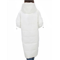 H303 WHITE Пальто зимнее женское (200 гр. холлофайбер)