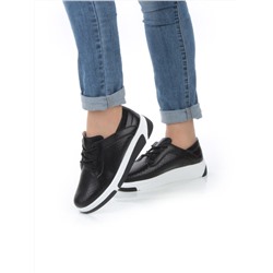 03-B6031 BLACK Полуботинки женские (натуральная кожа)