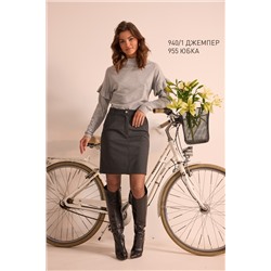 NiV NiV fashion 955 тёмно-серый, Юбка