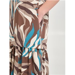 Платье короткое с оборкой