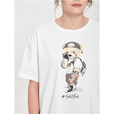 Футболка оверсайз с принтом