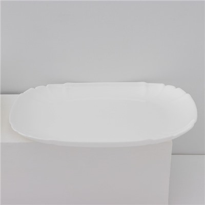 Тарелки Luminarc Lotusia, d= 25,5 см, подстановочные, стеклокерамика, набор 6 шт, белые