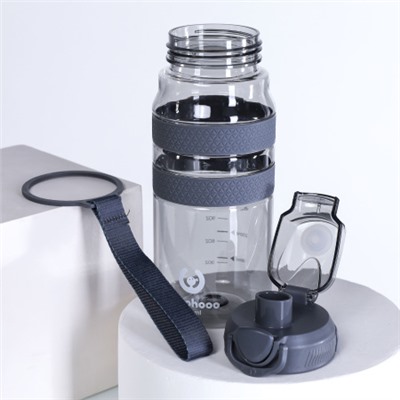 Бутылка для воды спортивная Woohooo H2O цвет Gray 850 ml/ уп60