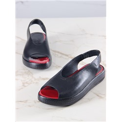 Босоножки ED'ART 1019.2530'bl. красный+черный