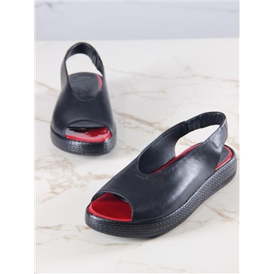 Босоножки ED'ART 1019.2530'bl. красный+черный