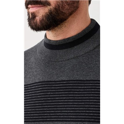 Джемпер F521-1576 grey/black