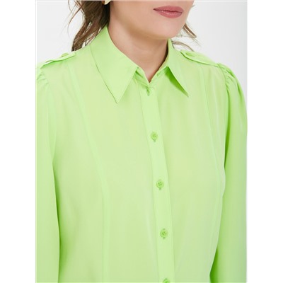 Блузка лимонного цвета с длинными рукавами