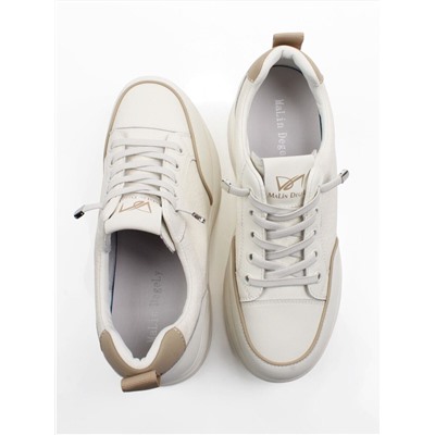 03-A331-5 WHITE Полуботинки спортивные женские (натуральная кожа)