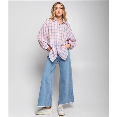 Рубашка #КТ22305, розовый