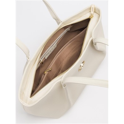 Женская кожаная сумка Richet 3288LG 891 Бежевый