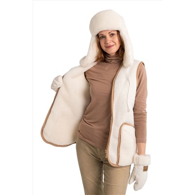 Жилет без воротника "Родина" ВАНИЛЬ