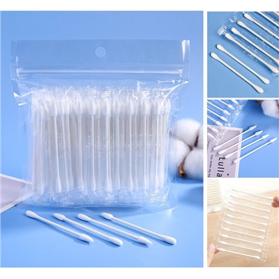 Ватные палочки в индивидуальных упаковках, 60 шт. Биоразлагаемые