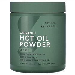 Sports Research, органическое масло MCT в порошке, 300 г (10,6 унции)